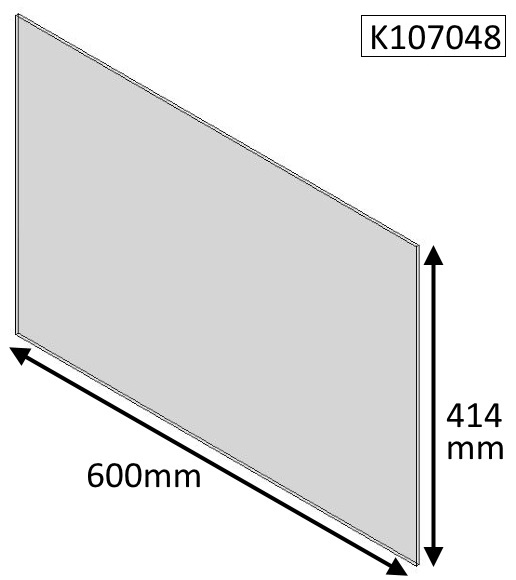 Glass panel - 70i Inset - K107048 – Hunter Stoves