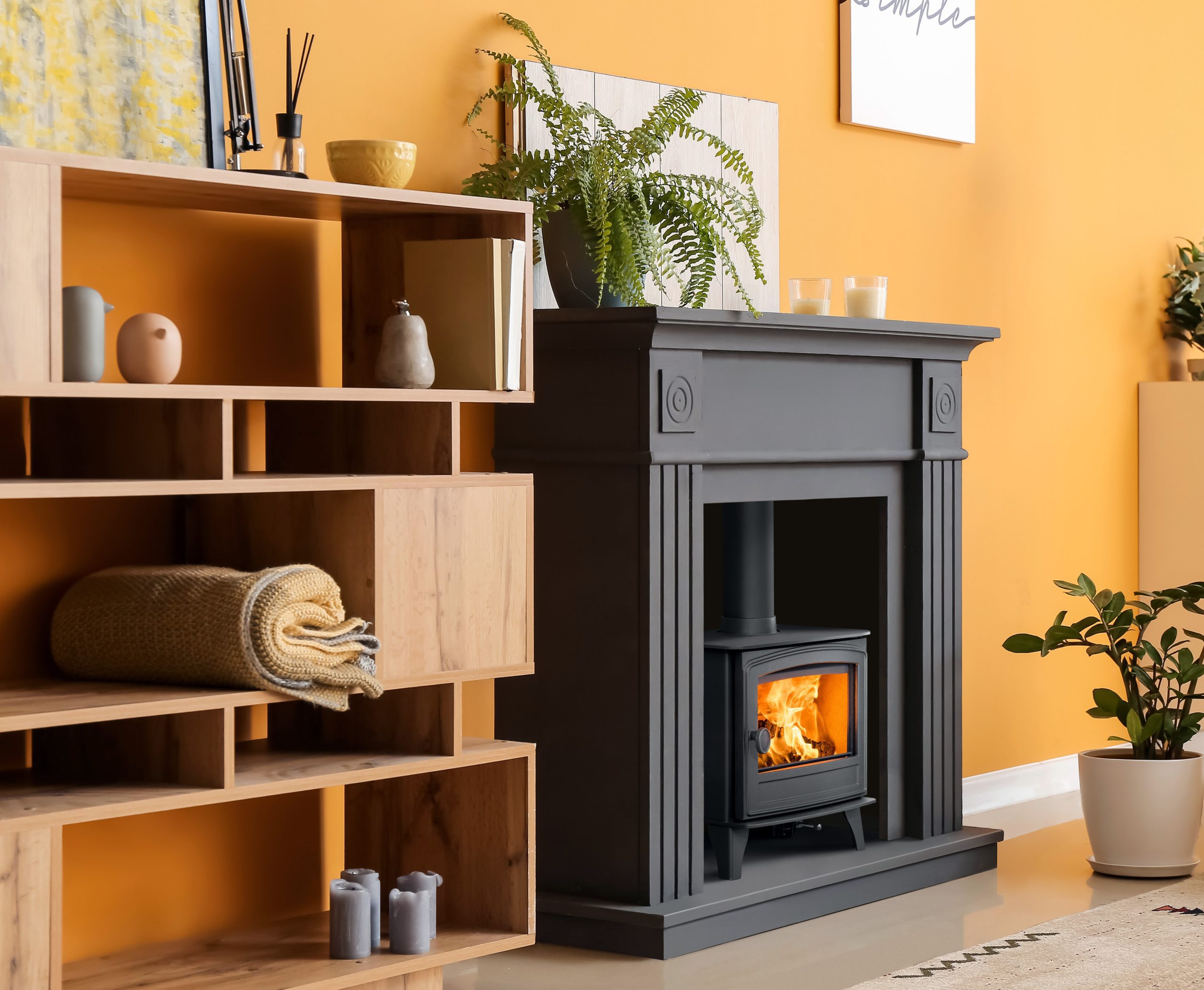 Herald 5 Slimline Eco, Single Door – Hunter Stoves